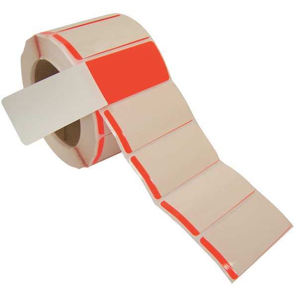 Badger Tag & Label Self-Laminating Label, 1-1/2x3 In., PK500, 6995R - 6995R