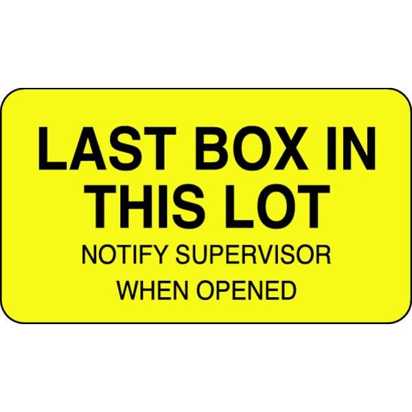 Roll Products Lot Label, 1 In. H, 1-3/4 In. W, PK1000, 141456 - 141456