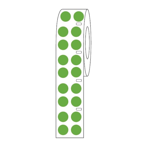 Globe Scientific Label Roll, Cryo, Direct Thermal, 13mm Dots, for 2.0mL Tubes, Orange, 4000PK - LTC-13N