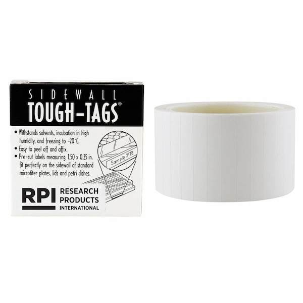 Diversified Biotech Sidewall Tough-Tags for Micro-well Plates/Dishes, 1000/Roll, 1000PK - 247116