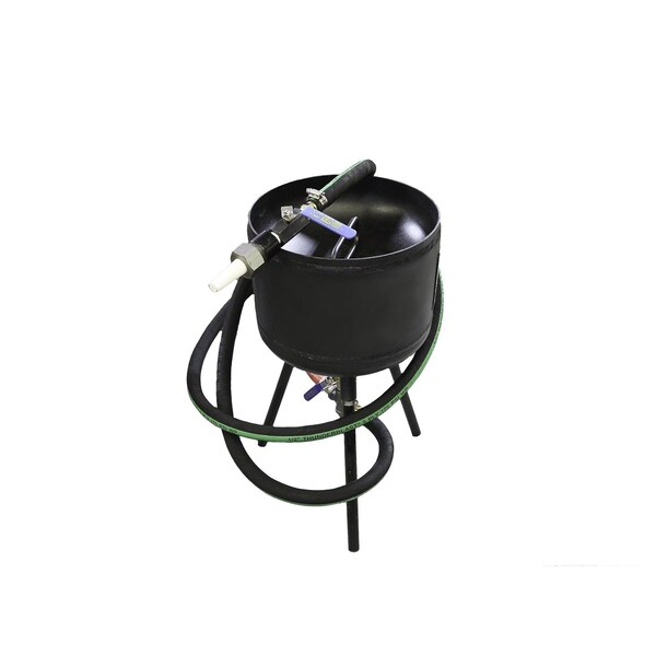 American Hawk Industrial Small Pressure Media Blaster with Leg Stands, 40 Lb capacity - DB130C