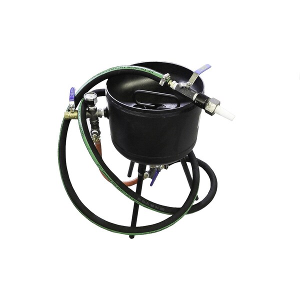 American Hawk Industrial Small Pressure Media Blaster with Leg Stands, 40 Lb capacity - DB130C