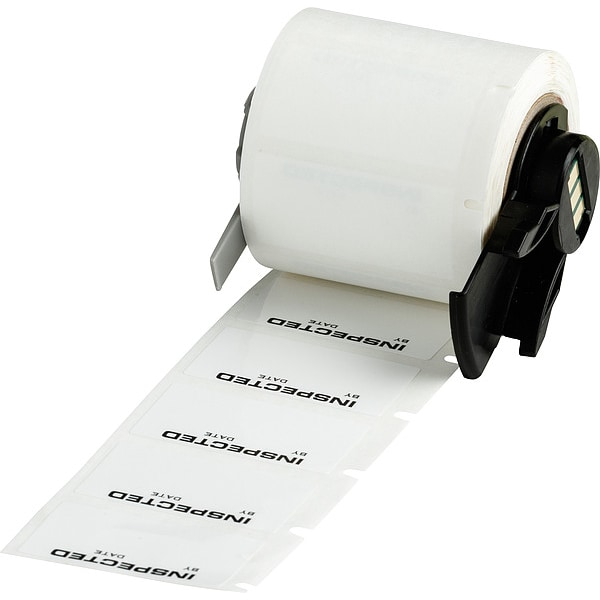 Brady Label, 1 1/2 in W, Black; White - M6-30-423-INSP