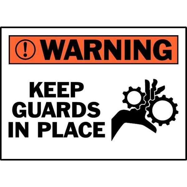 Brady Machine/Equipment Label, 3-1/2 In. H, PK5, 86163 - 86163