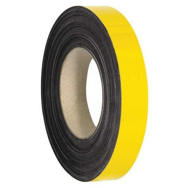 Partners Brand Warehouse Labels, Magnetic Rolls, 1" x 50', Yellow, 1/Case - LH121