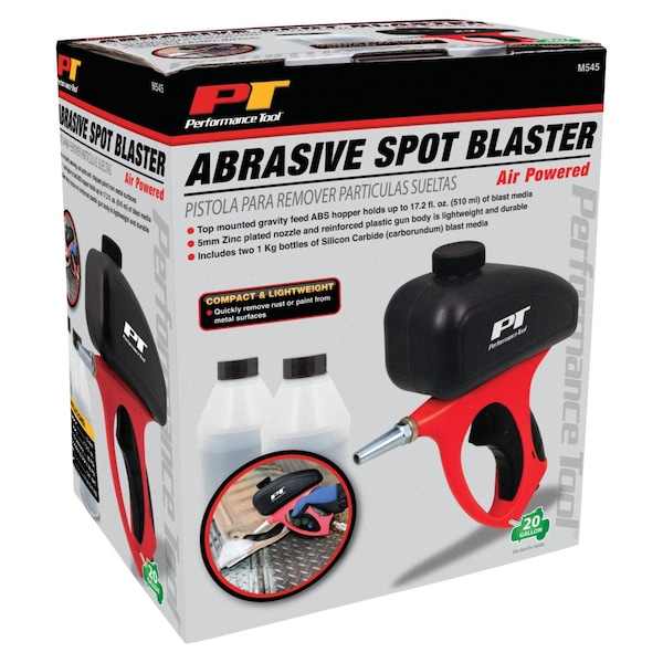 Perform Tool Spray Gun Used To Remove Rust/ Chipped Paint From Metal Surface; 5 mm Nozzle; Gravity Feed; 90 PSI - M545