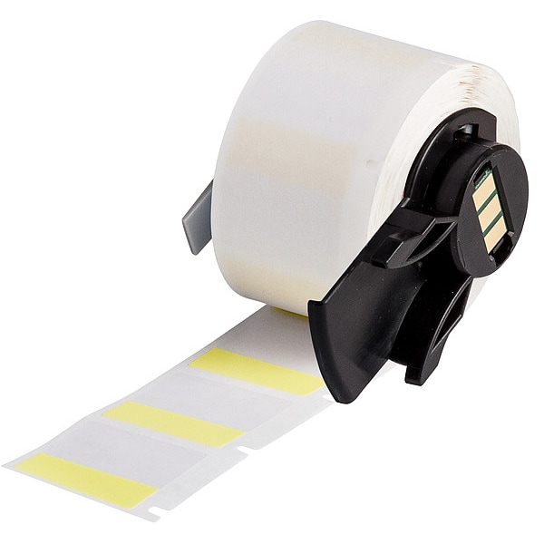 Brady Label, 1 in W, Clear; Yellow - M6-19-427-YL