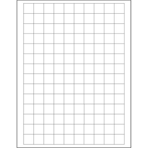 Bondad 0.75 x 0.75 in. White Rectangle Laser Labels, 14000PK - BO3353698
