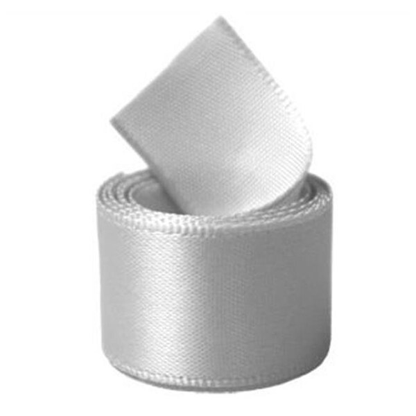 Papilion Papilion R074400120007100Y .5 in. Double-Face Satin Ribbon 100 Yards - Shell Gray - R074400120007100Y