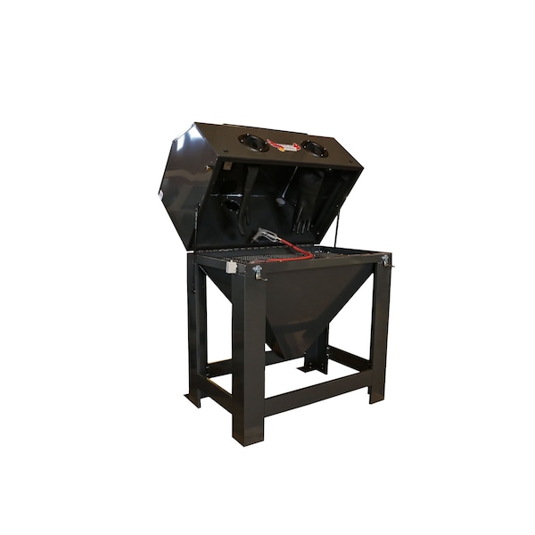 American Hawk Industrial Sandblast Media Cabinet 36"W x 24"D Machine Only Abrasive Blaster - 2022ZOR