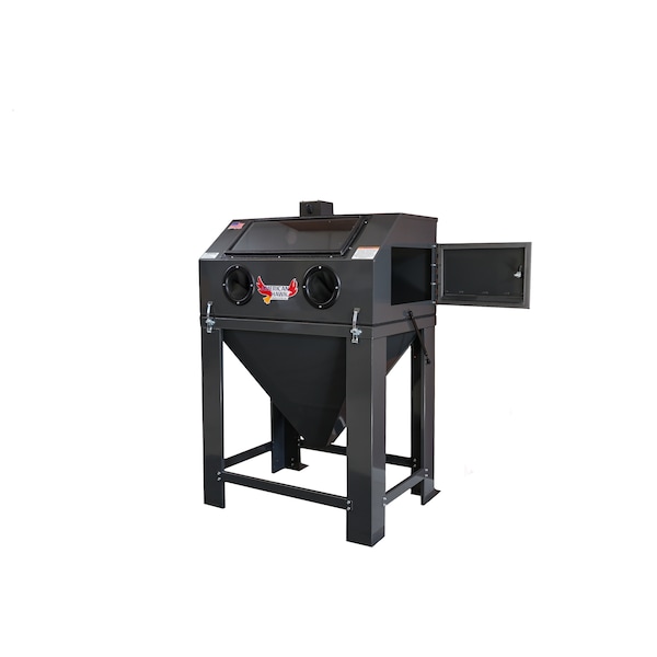 American Hawk Industrial Sandblast Media Cabinet 36"W x 24"D Machine Only Abrasive Blaster - 2022ZOR
