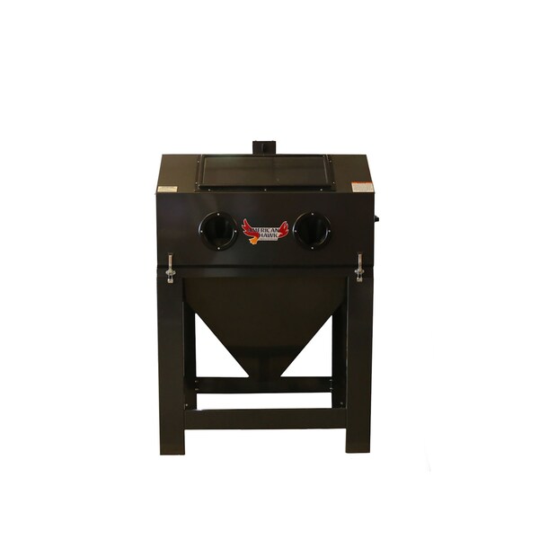 American Hawk Industrial Sandblast Media Cabinet 36"W x 24"D Machine Only Abrasive Blaster - 2022ZOR