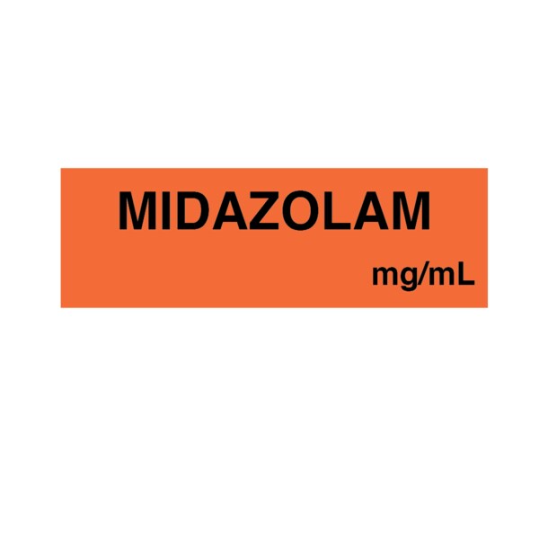 Nevs Tape, Midazolam, mg/ml 1/2" x 1-1/2" Orange w/Black - VW-0130