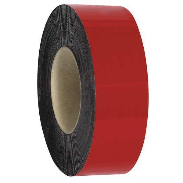 Partners Brand Warehouse Labels, Magnetic Rolls, 2" x 50', Red, 1/Case - LH129