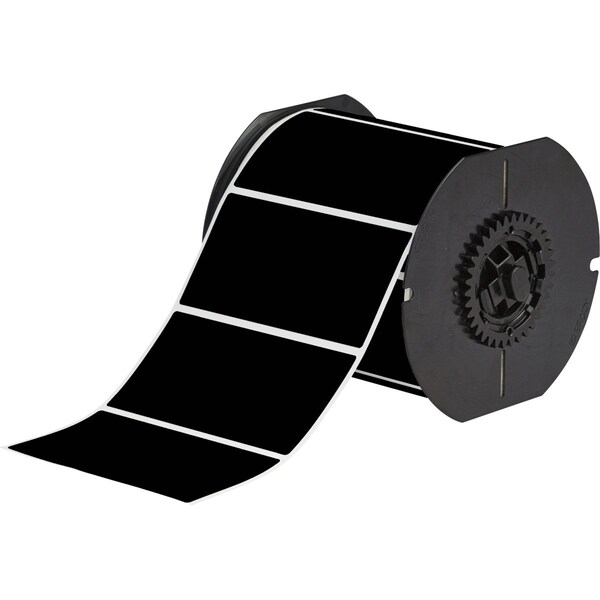 Brady B33 Series Weather Resistant Outdoor Polyester Labels 2 in H x 4 in W BK 750/RL - B33-55-8591-BK
