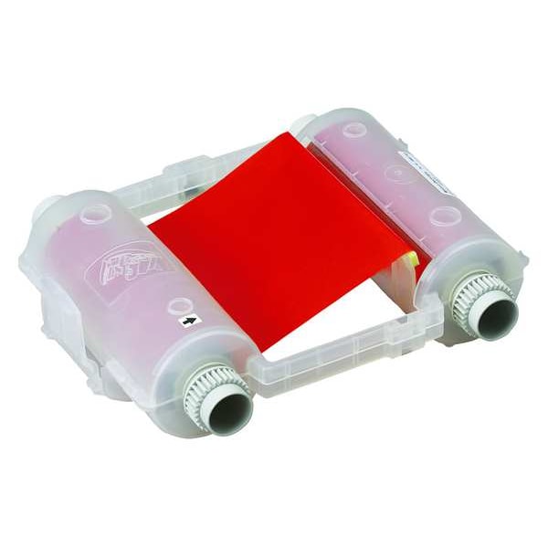 Brady Ribbon Cartridge, 4-1/8" W, 200 ft. L, Red - 76743
