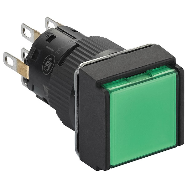 Botón pulsador Schneider Electric, 16 mm, 2 NO, Verde - XB6ECW3B2P