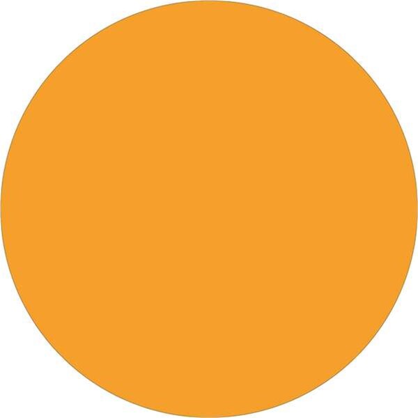 Bondad 1 in. Circle - Fluorescent Orange Removable Labels - Roll of 500 - BO2833481