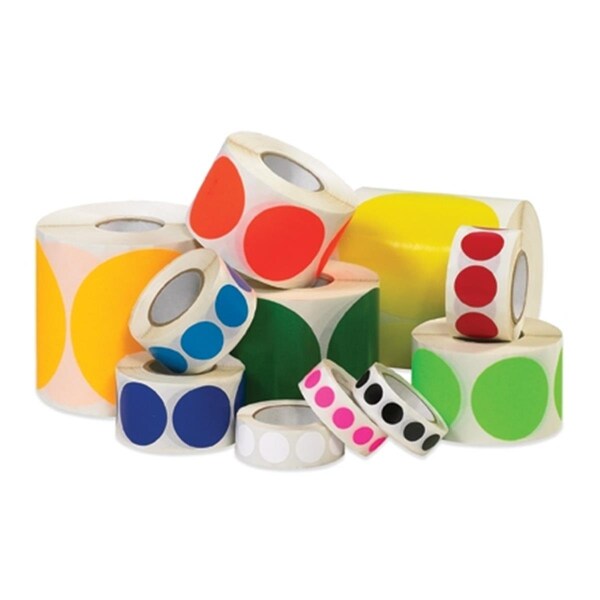 Bondad 0.50 in. Purple Inventory Circle Labels, Purple - Roll of 500 - BO2819579