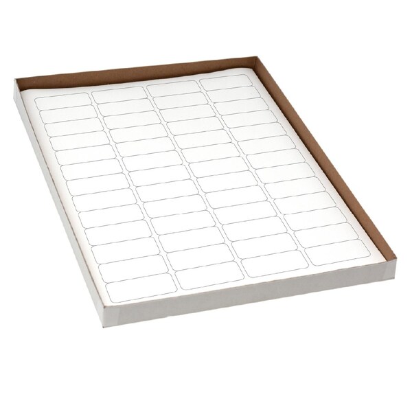 Globe Scientific Label Sheets, Cryo, 43x19mm, for Cryovials, 20 Sheets, 52 Labels per Sheet, White, 1040PK - LCS-43X19W