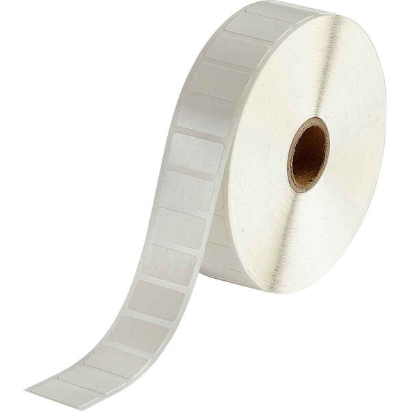 Brady Repositionable Vinyl Cloth Wire and Cable Labels 0.5 in H x 1 in W White 2500/RL, 2500PK - THT-59-498-2.5-SC