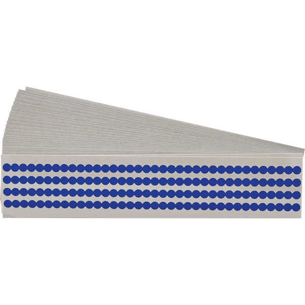 Brady Quik-Dot Markers Vinyl 0.250 in Di, PK 25 - QD-25-BL-PK