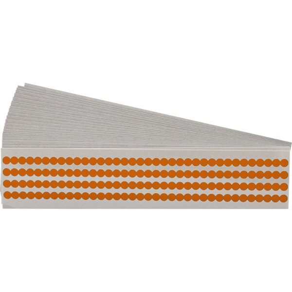 Brady Quik-Dot Markers Vinyl 0.250 in Di, PK 25 - QD-25-OR-PK