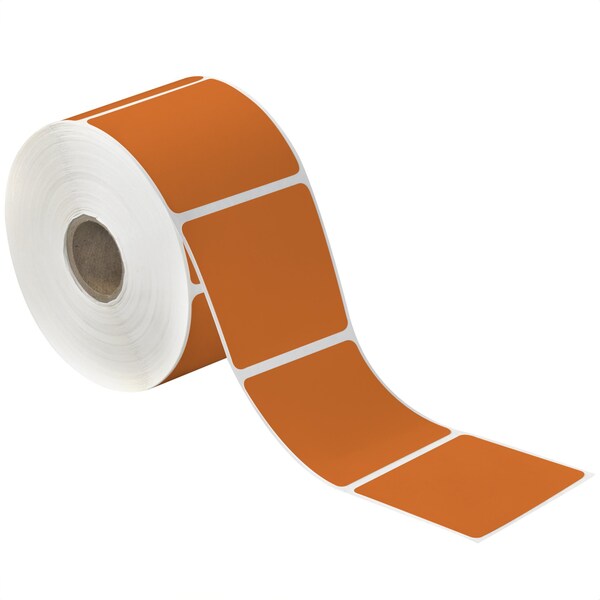 Tape Logic 2 1/4 x 2in Orange Desktop Direct Thermal Label, 12PK - THD323