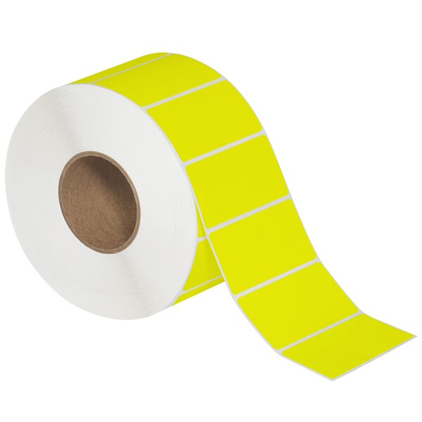 Tape Logic 4 x 2in Fluorescent Yellow Thermal Transfer Labels, 4PK - THL145YW