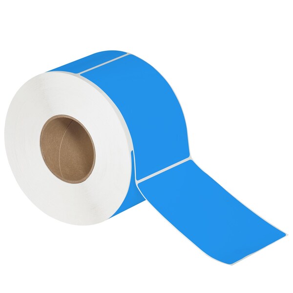 Tape Logic 4 x 6in Fluorescent Blue Thermal Transfer Labels, 4PK - THL147BE