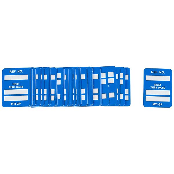 Brady Microtag(r) Inspection Insr, Bl/Wht, PK100 - MIC-MTIGP B