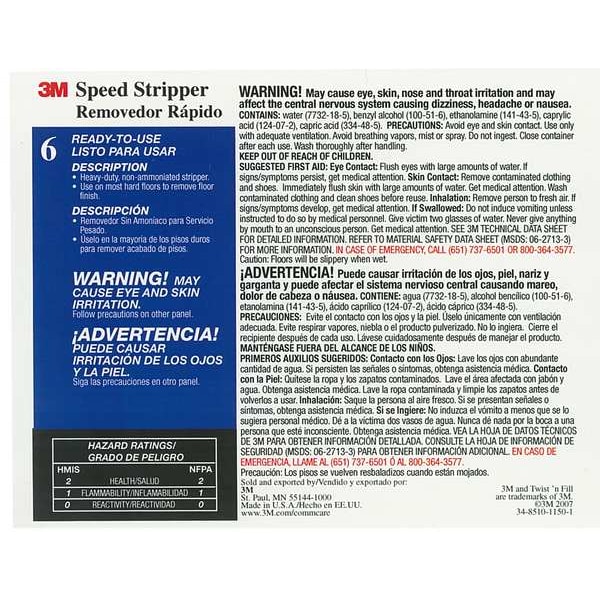 Tolco Secondary Label, Black, Blue/White, PK12 - 340406