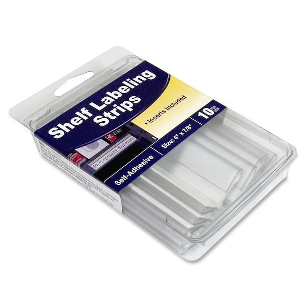 C-Line Products Shelf Label, Plastic, 4"L, PK10 - 87447