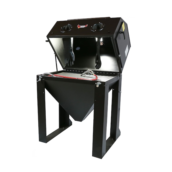 American Hawk Industrial Sandblast Media Cabinet 42"W x 24"D Machine Only Abrasive Blaster - 4224ZOR