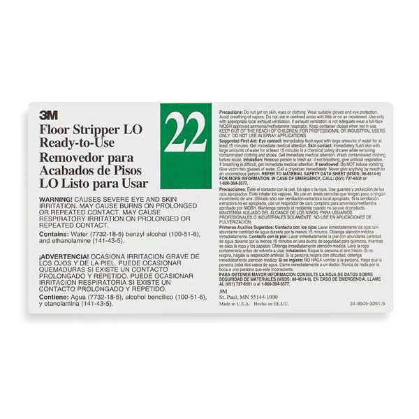 Tolco Secondary Label, Black, Green/White, PK12 - 340422