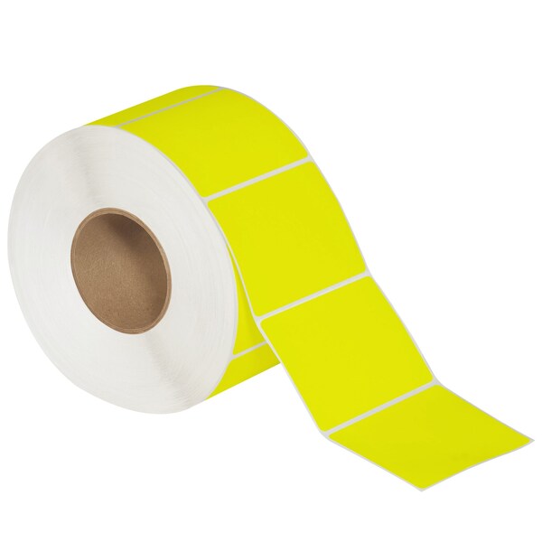 Tape Logic 4 x 3in Fluorescent Yellow Thermal Transfer Labels, 4PK - THL146YW