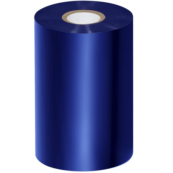 Zebra 4.33in x 1476ft Blue Thermal Transfer Ribbons- Wax/Resin, 6PK - THT309BL
