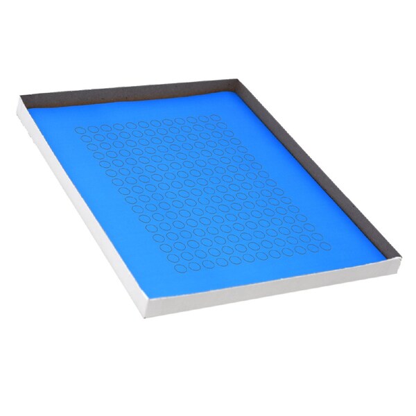 Globe Scientific Label Sheets, Cryo, 13mm Dots, for 1.5-2mL Tubes, 20 Sheets, 192 Labels per Sheet, Blue, 3840PK - LCS-D13B