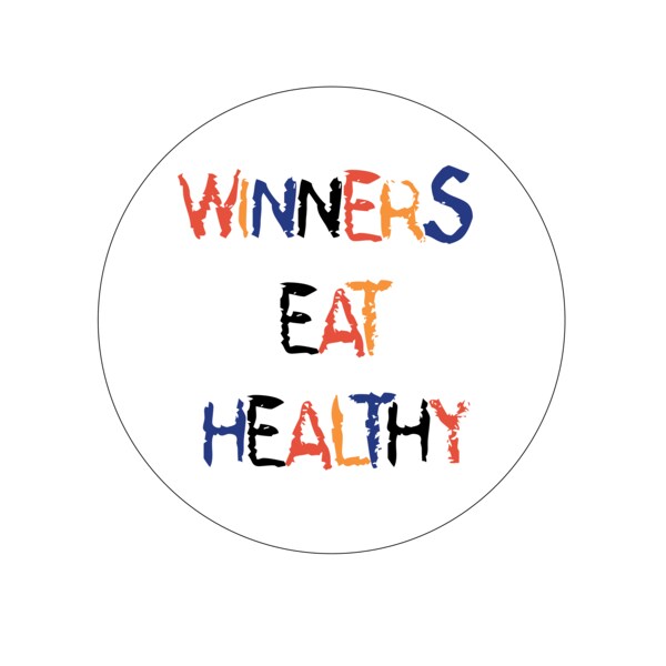 Nevs Winners Eat Healthy 1-15/16" circle - FUN-113