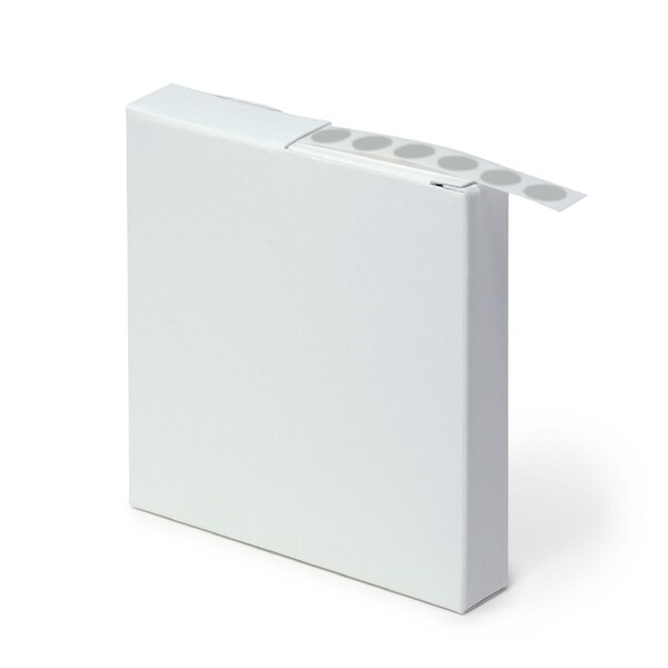 Globe Scientific Label Rolls, Cryo, 9.5mm Dots, for 0.5-1.5mL Tubes, Silver, 1000PK - LCR-95SL