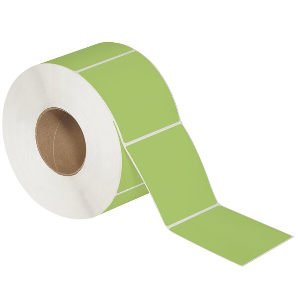 Tape Logic 4 x 4in Green Thermal Transfer Labels - THL139GN