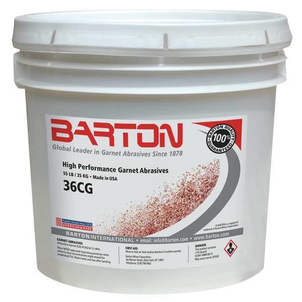 Barton Blast Media, Garnet, 36 Grit, 55 lb. - 30365823