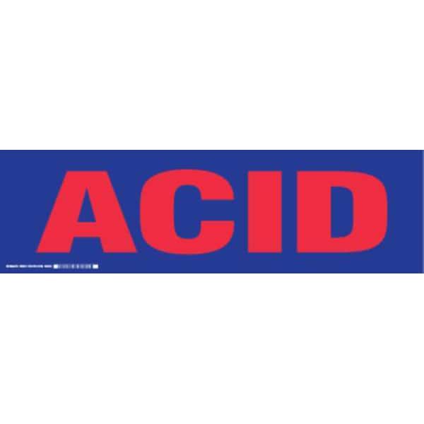 Brady Cabinet Label, 7 In. H, 24 In. W, 60261 - 60261