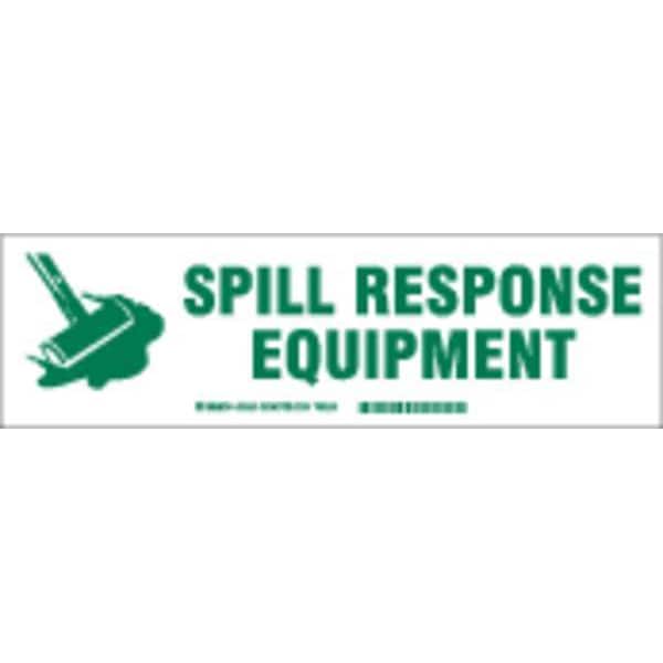 Brady Cabinet Label, 3-1/2 In. H, 12 In. W - 60293