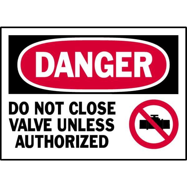 Brady Danger Label, Instruction, 3-1/2 In. H, PK5, 86127 - 86127