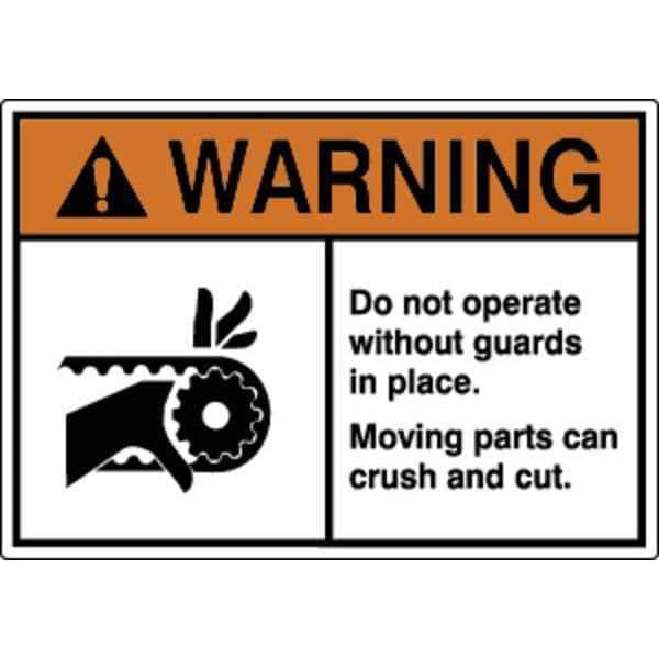Zoro Select Label, Machine/Equipment, 3-1/2 in. H, PK5, HWL-535-720-5PK - HWL-535-720-5PK