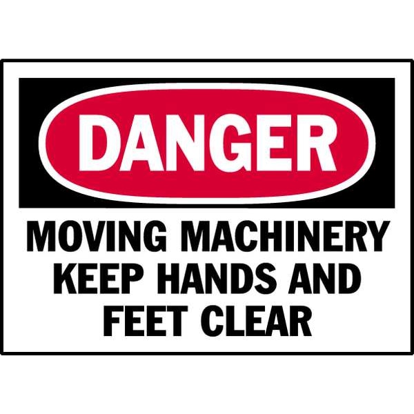 Brady Danger Label, Instruction, 5 In. W, PK5, 86227 - 86227
