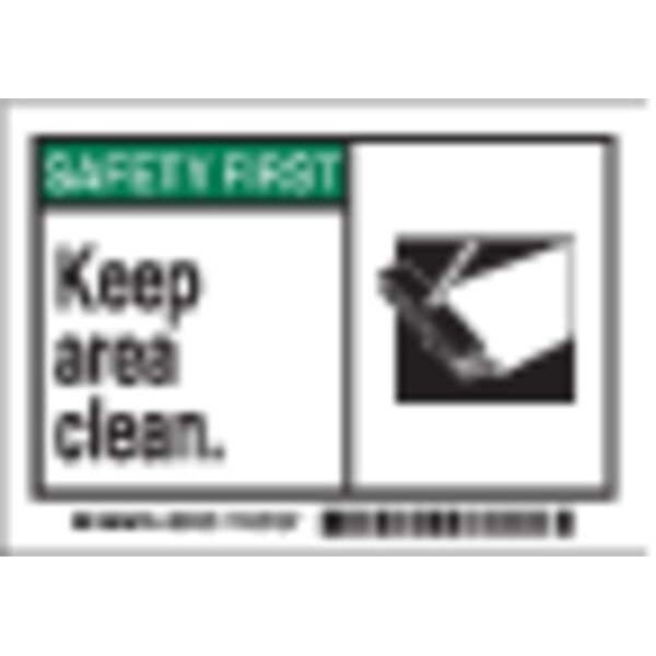Brady Safety Label, Instruction, 3-1/2 In. H, PK5, 86193 - 86193