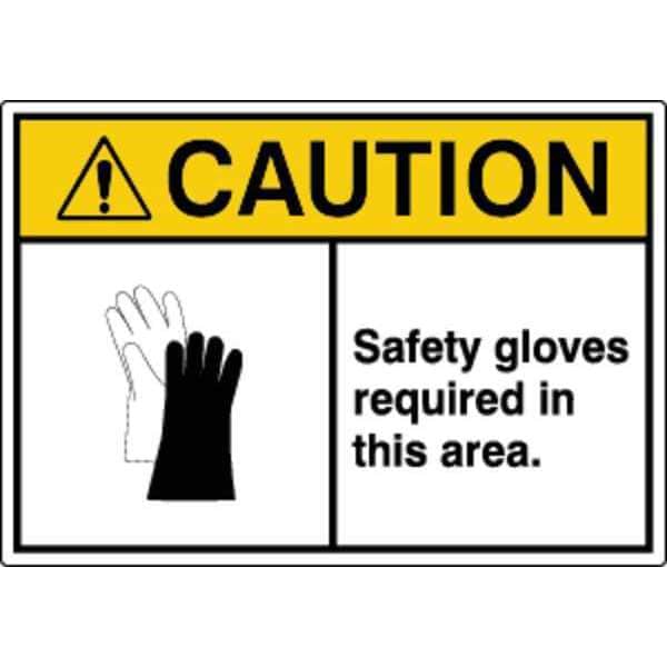 Zoro Select Label, Personal Protection, 3-1/2 in H, PK5, HWL-535-754-5PK - HWL-535-754-5PK