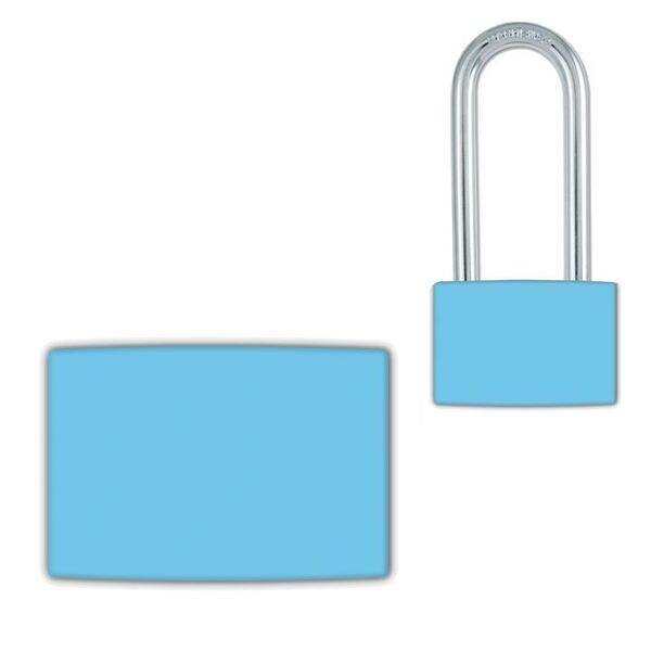 Idesco Padlock Label, 1-5/8inHx1-1/2inW, PK25, LMBBT108AAC - LMBBT108AAC
